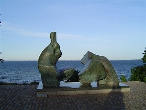ウアソン海峡とムーアの彫刻